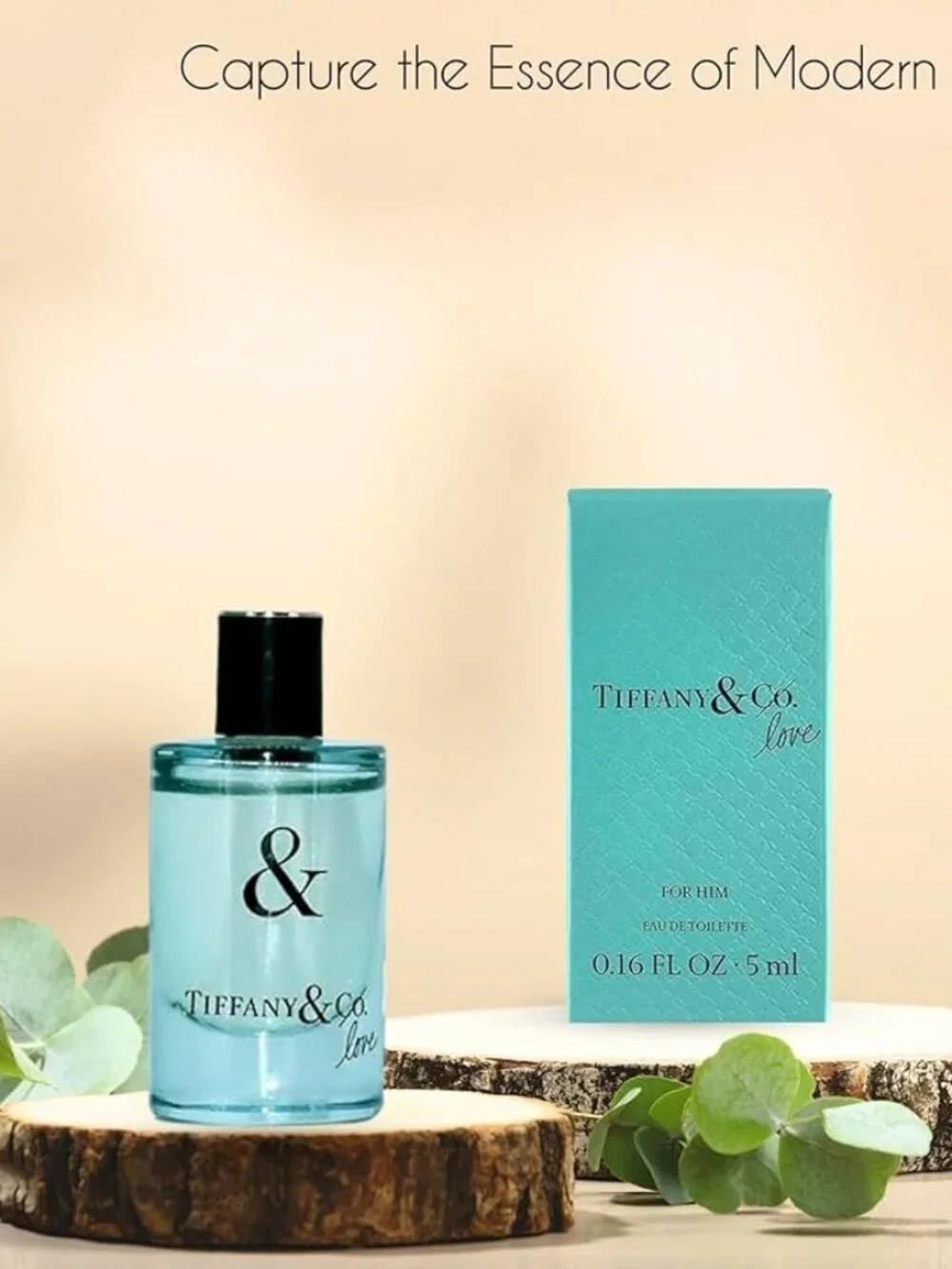 Tiffany & Co Love for Him EDT Set,Mini Spray 5ml & Shower Gel 14ml-2pc-BOXED-NEW